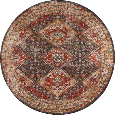 Malloroso Multi 8' Round Rug