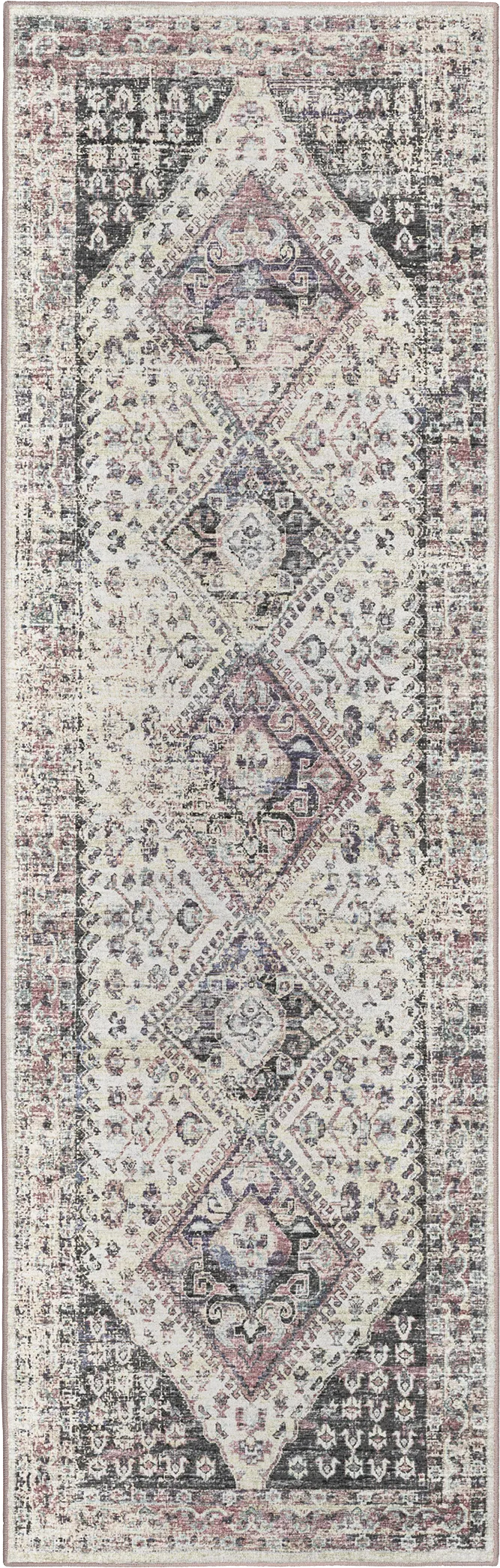 Malloroso Pearl/Multi 2' x 12' Rug - Image 1