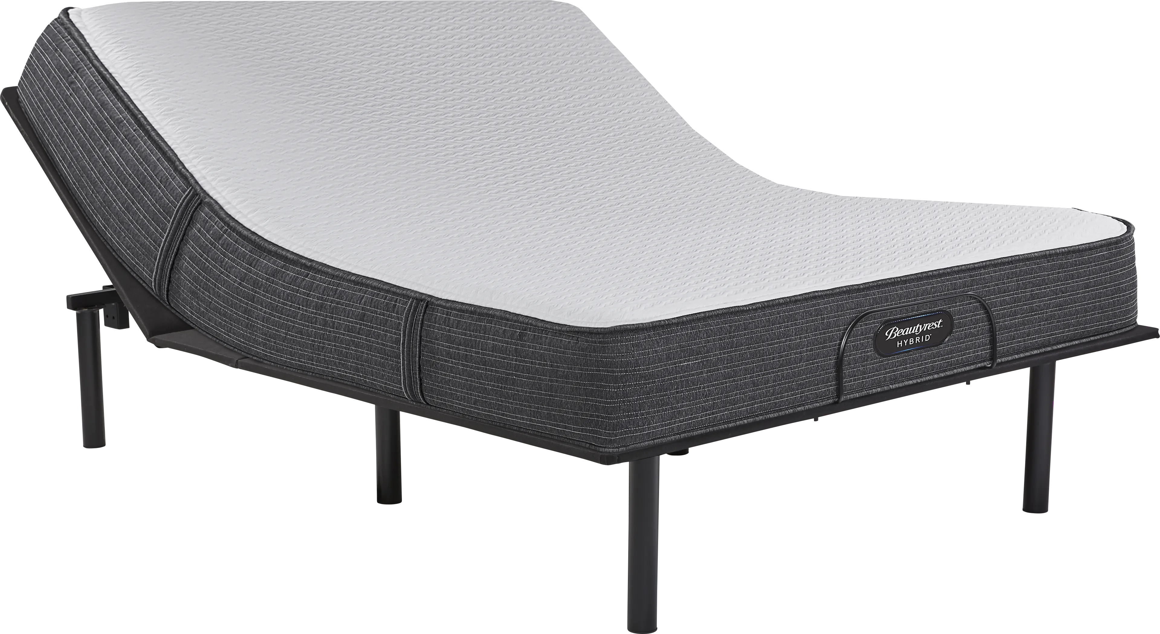 Beautyrest Select Broad Peak Medium Hybrid Queen Mattress Set with Head Up Only Base - Thumbnail - Image 1