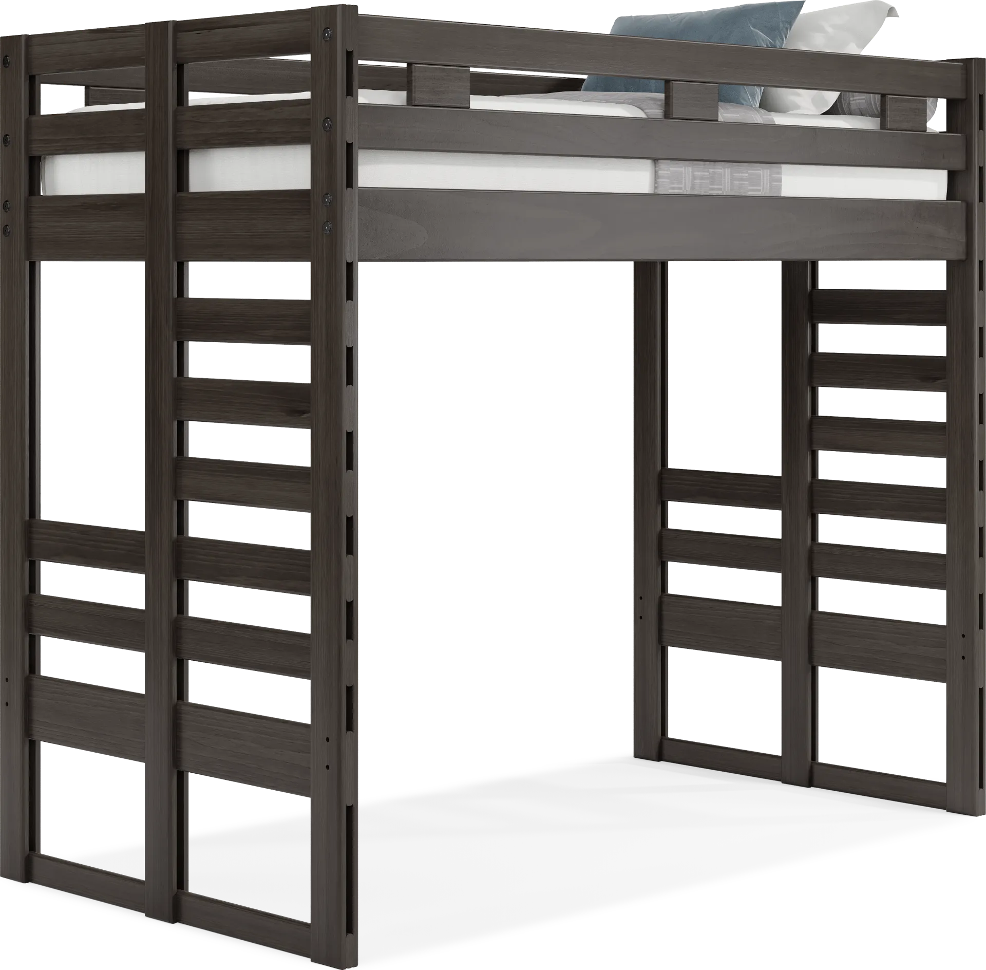 Kids Creekside 2.0 Charcoal Twin Loft Bed - Image 2