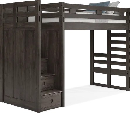 Kids Creekside 2.0 Charcoal Twin Step Loft