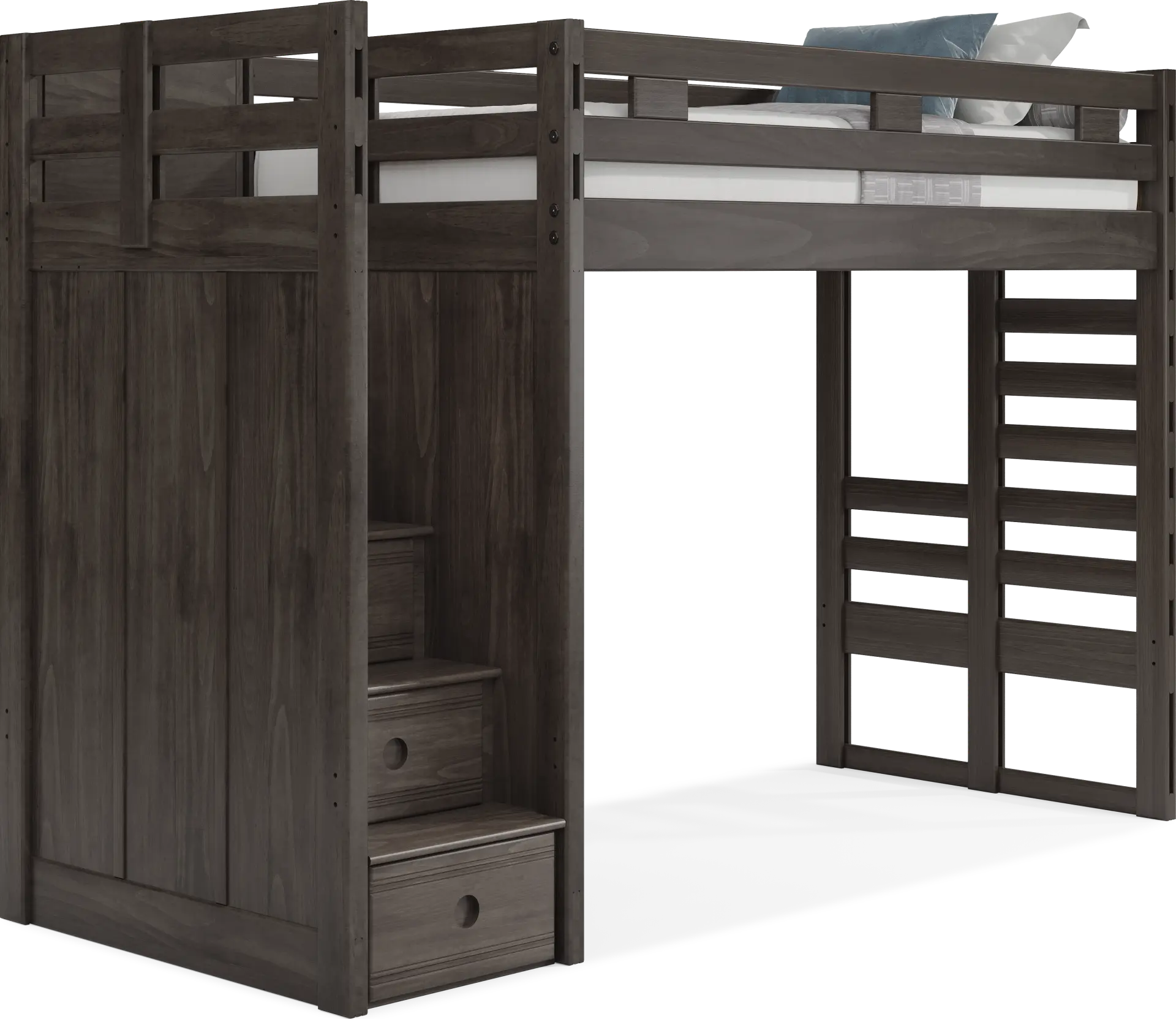 Kids Creekside 2.0 Charcoal Twin Step Loft