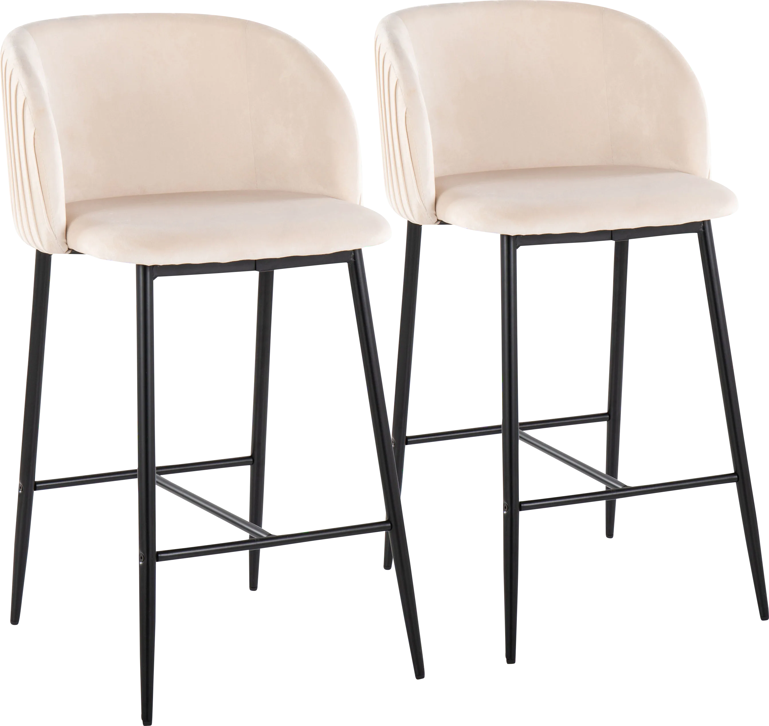 Marsanne II White Counter Height Stool, Set of 2 - Thumbnail - Image 1