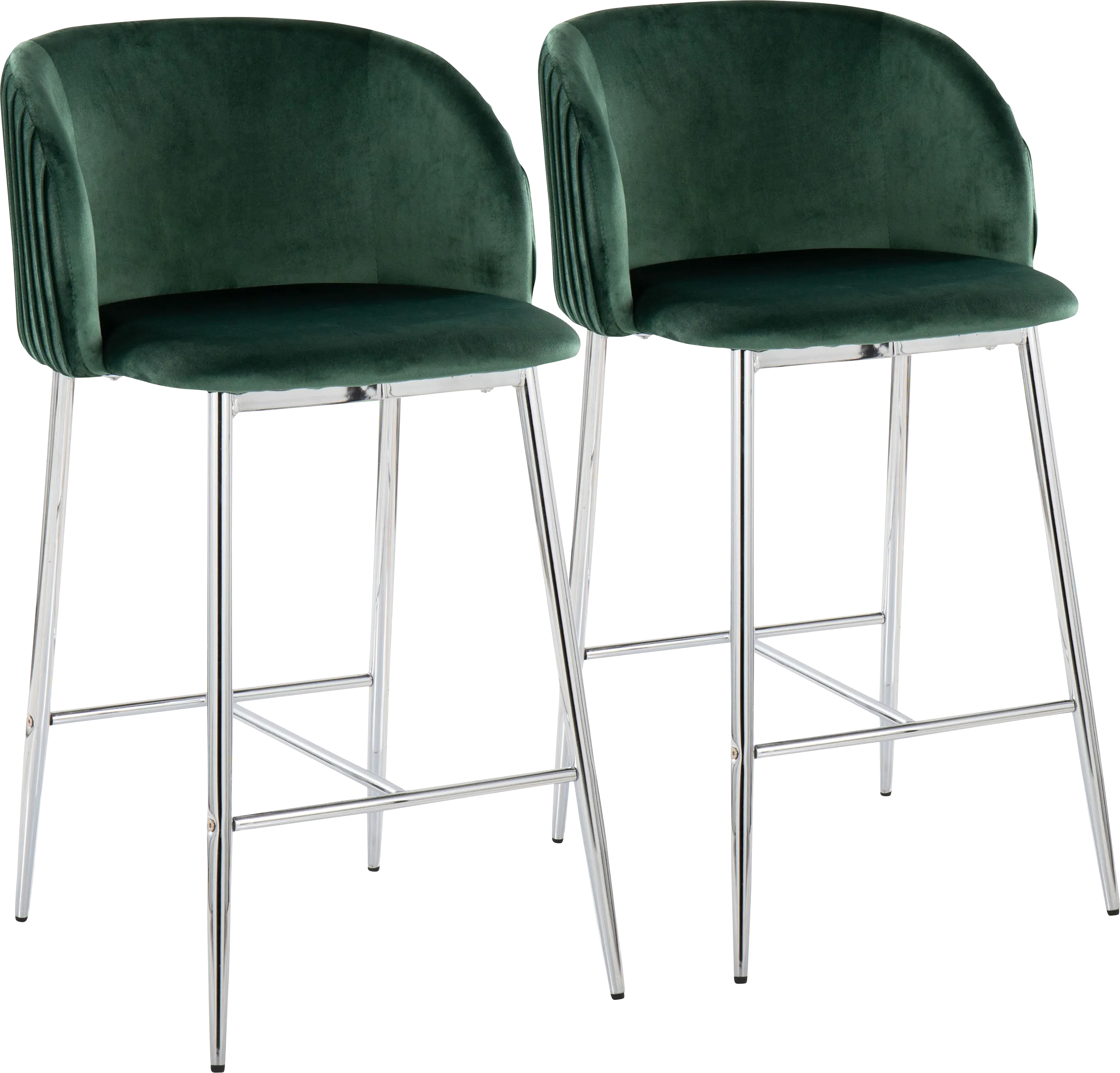 Marsanne III Green Counter Height Stool, Set of 2 - Thumbnail - Image 1