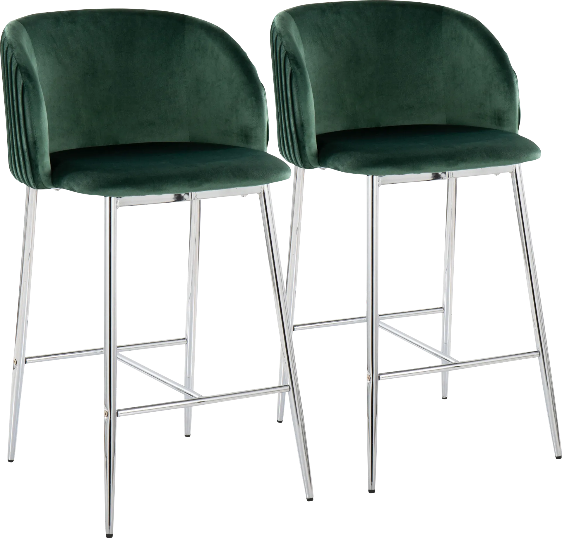 Marsanne III Green Counter Height Stool, Set of 2 - Image 1