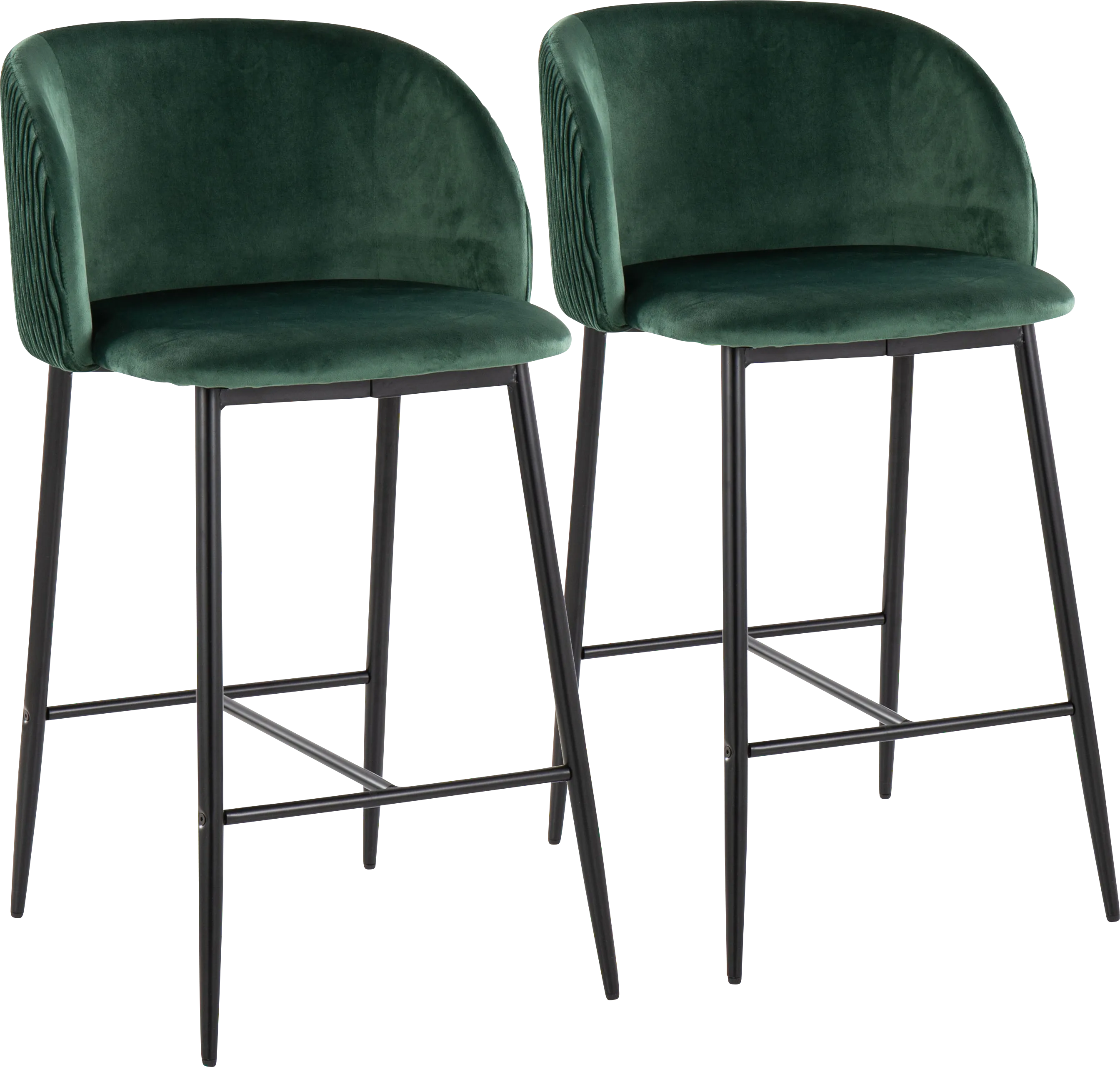 Marsanne V Green Counter Height Stool, Set of 2 - Thumbnail - Image 1