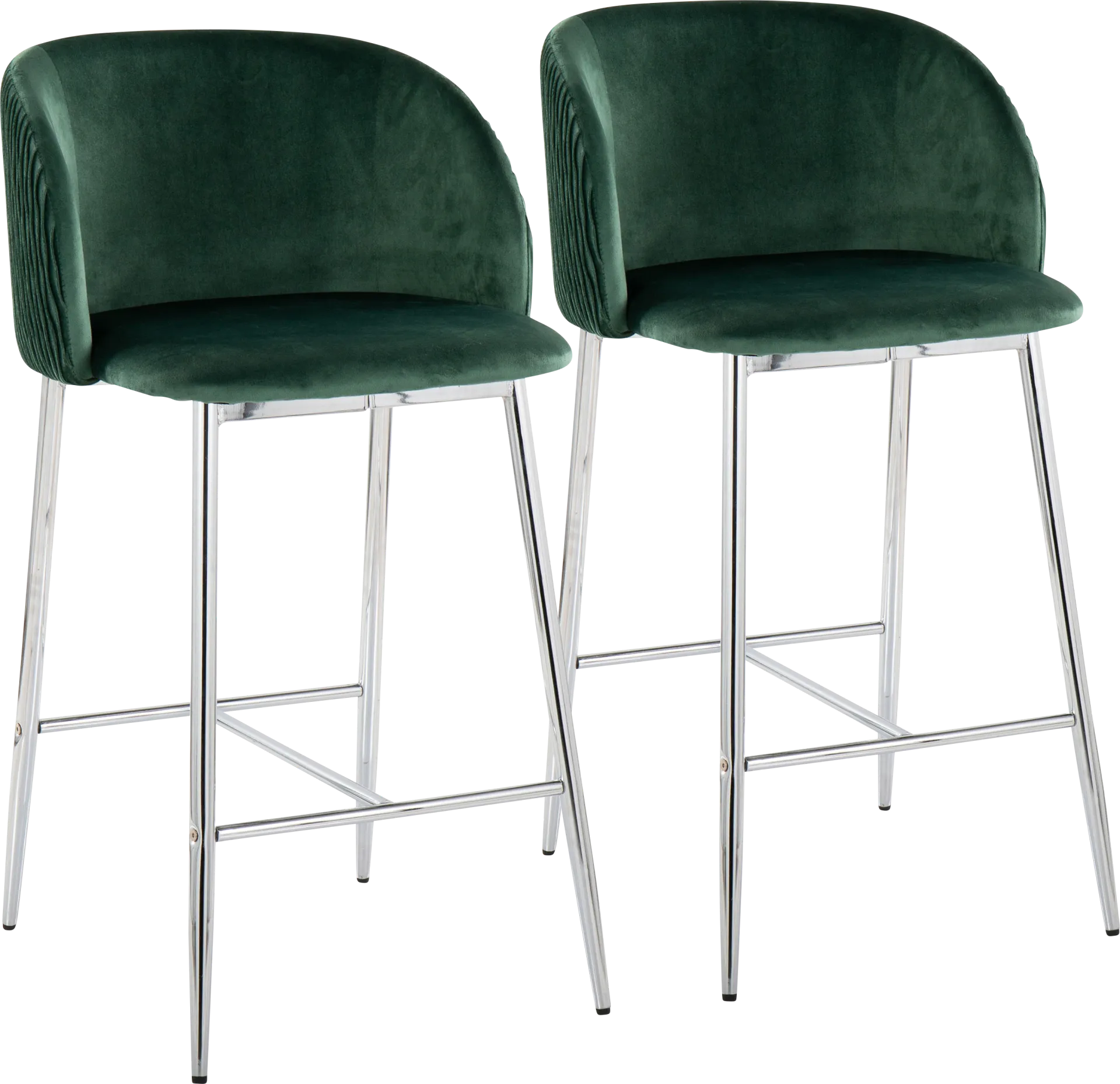 Marsanne VI Green Counter Height Stool, Set of 2 - Image 1