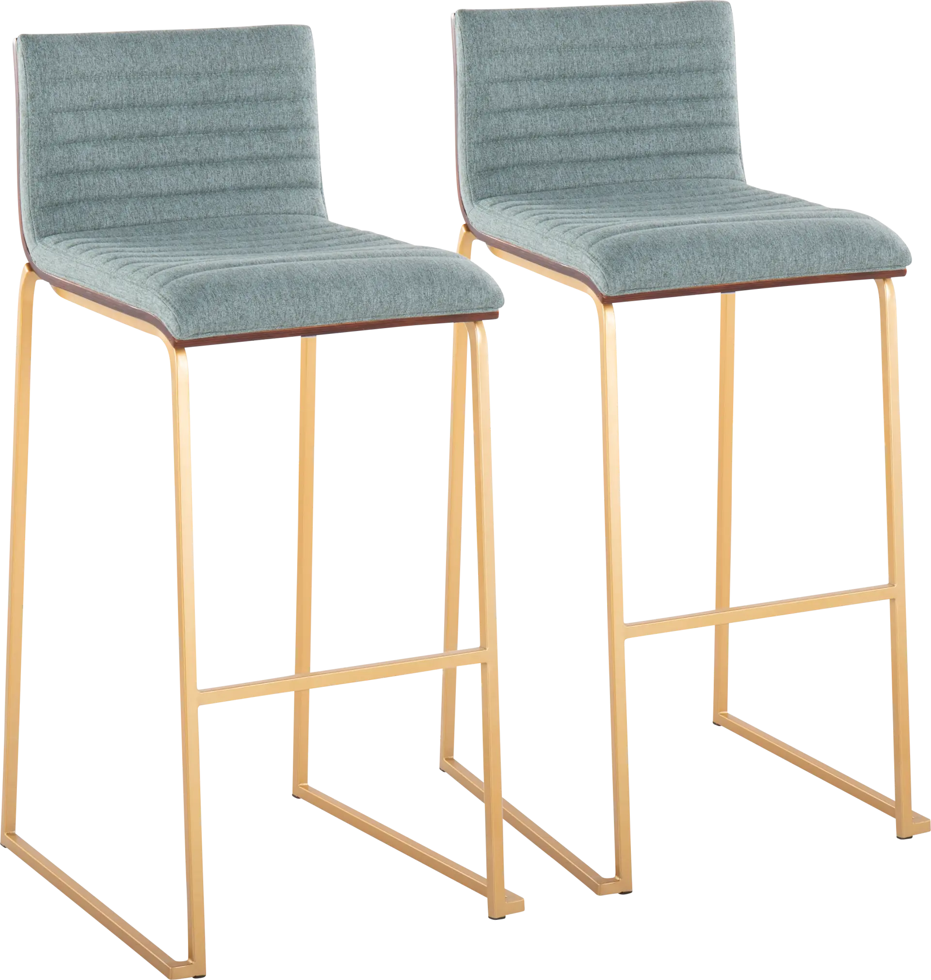 Tatesbrook I Green Barstool, Set of 2