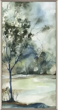 View Forest Grove I Gray Framed Artwork