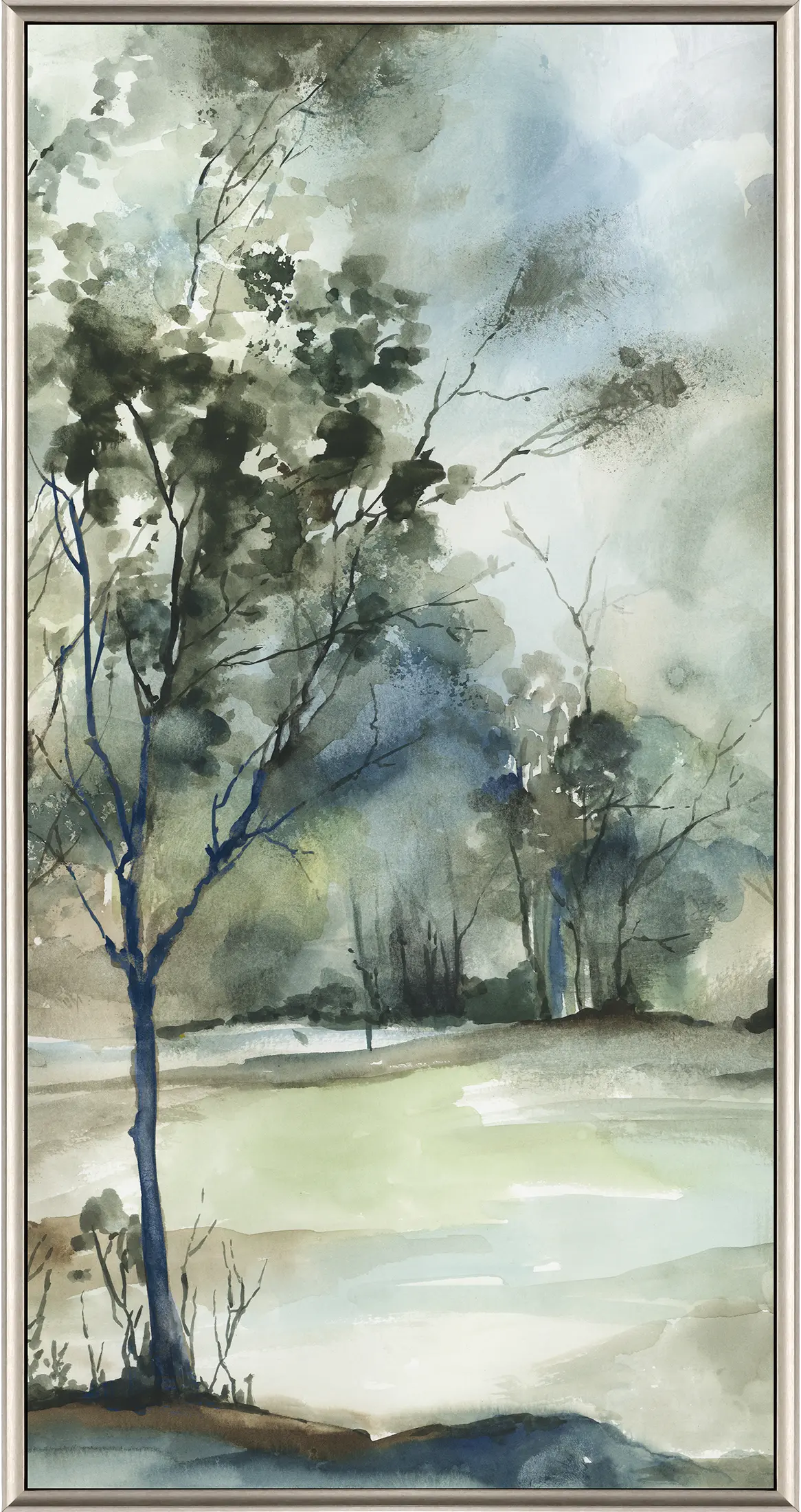 View Forest Grove I Gray Framed Artwork