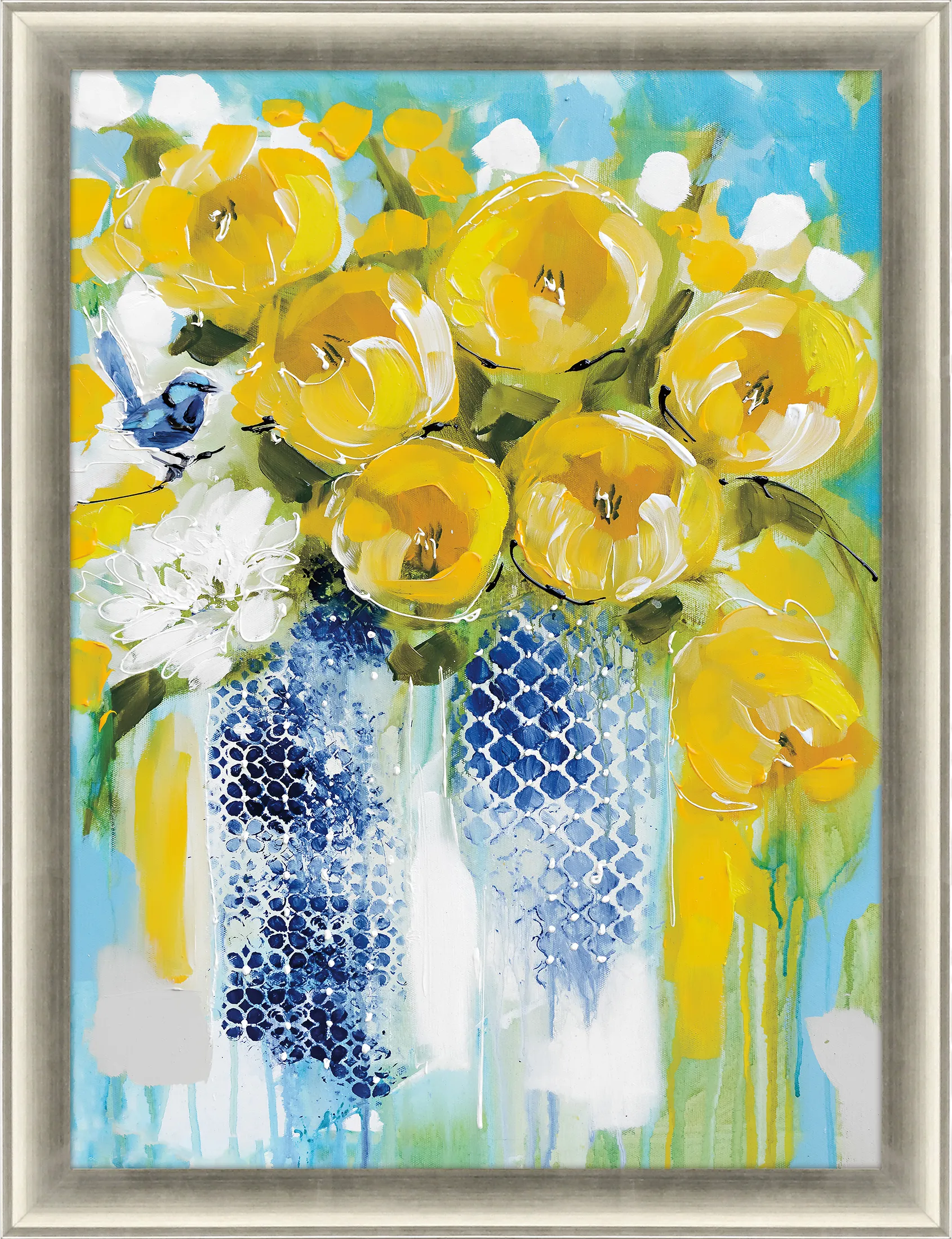 Sunshine Sunny Yellow Framed Artwork - Image 1