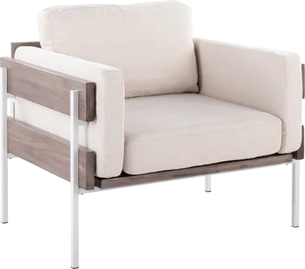 Clyburn III Cream Accent Chair