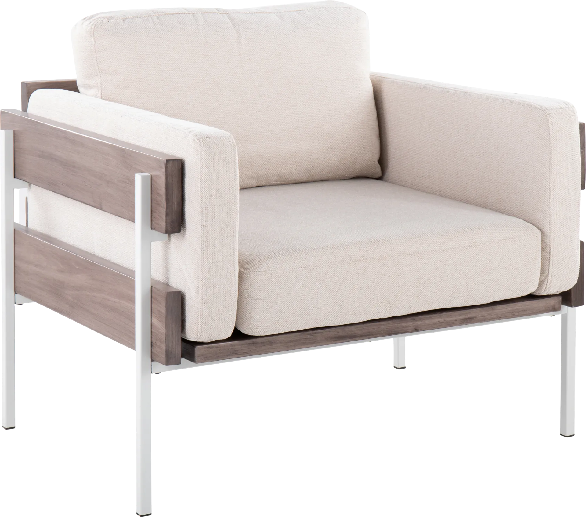 Clyburn III Cream Accent Chair - Image 1