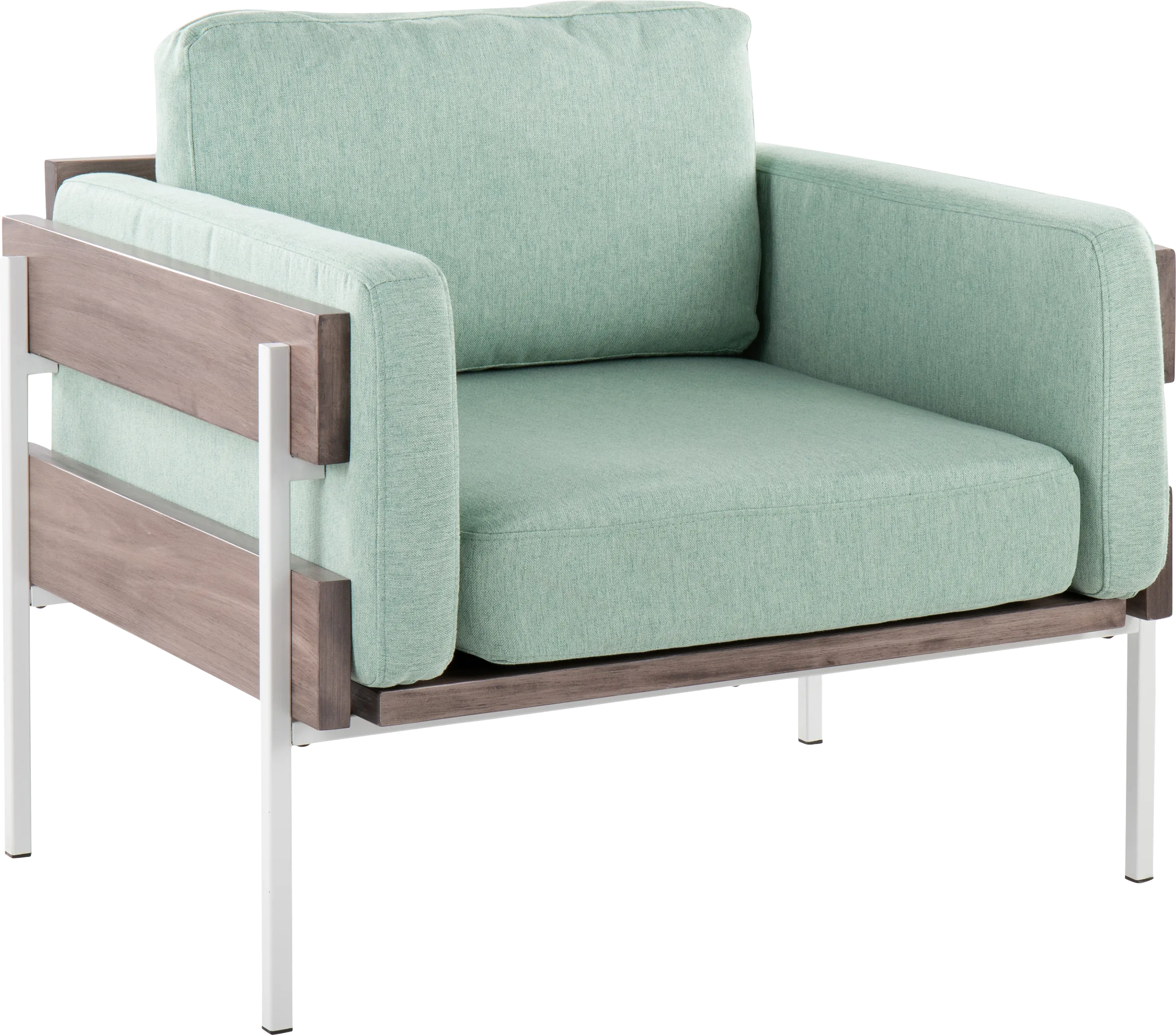 Clyburn III Green Accent Chair - Thumbnail - Image 1