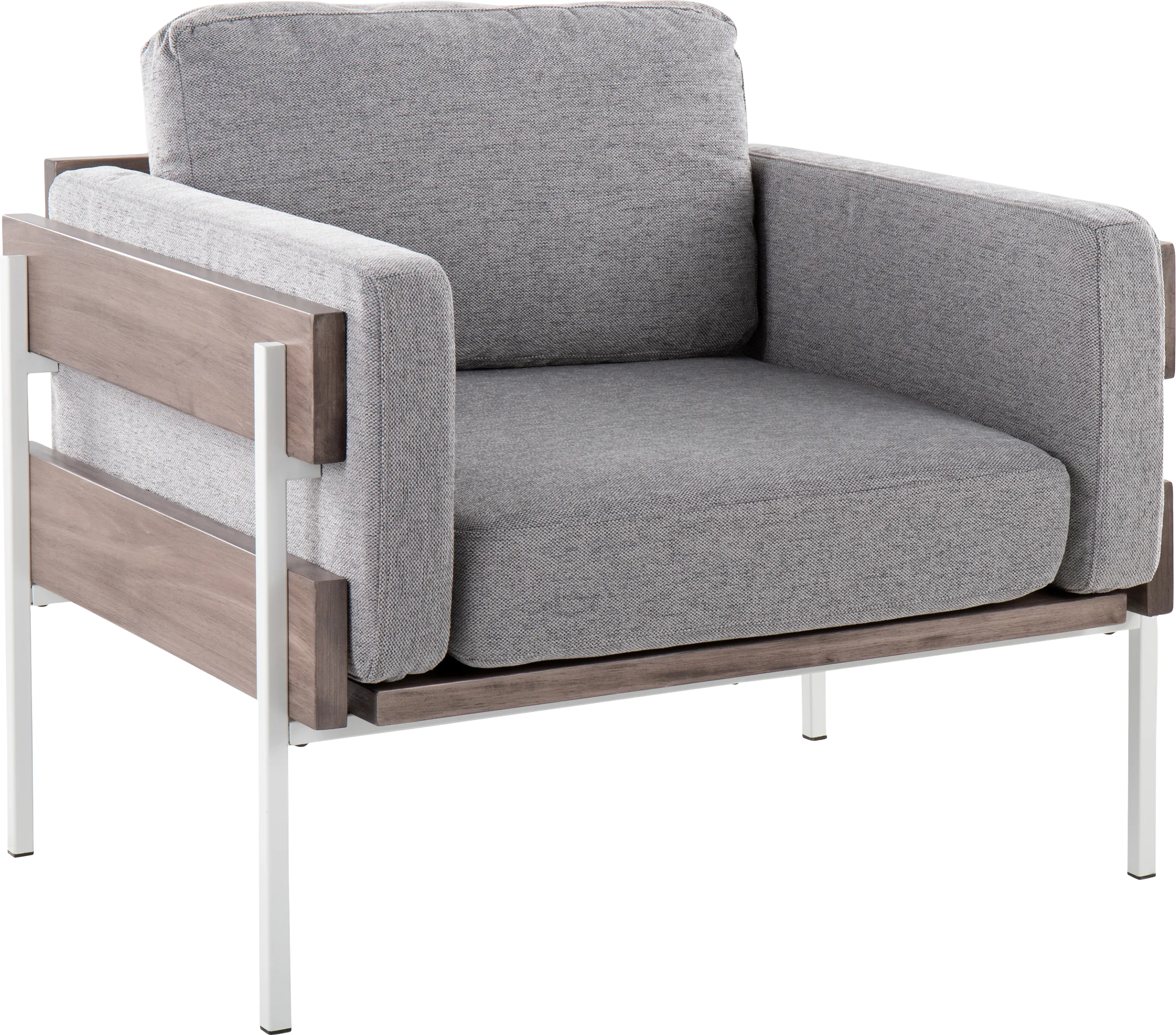 Clyburn III Gray Accent Chair - Thumbnail - Image 1