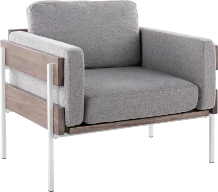 Clyburn III Gray Accent Chair