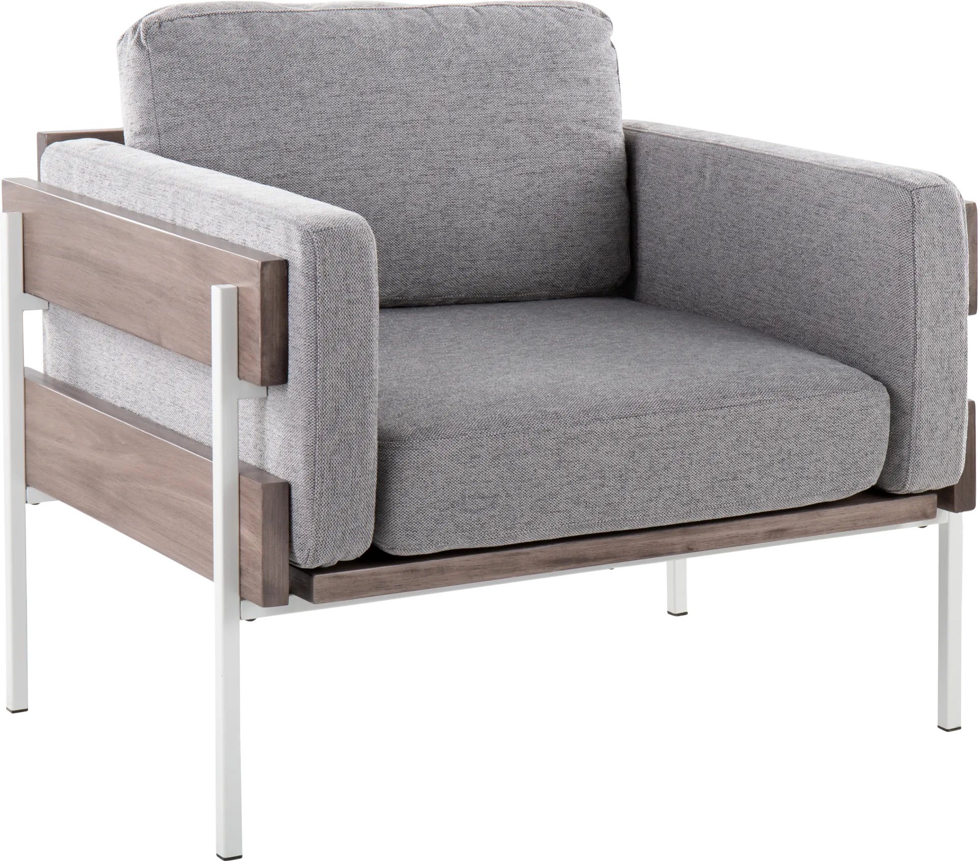 Clyburn III Gray Accent Chair - Image 1
