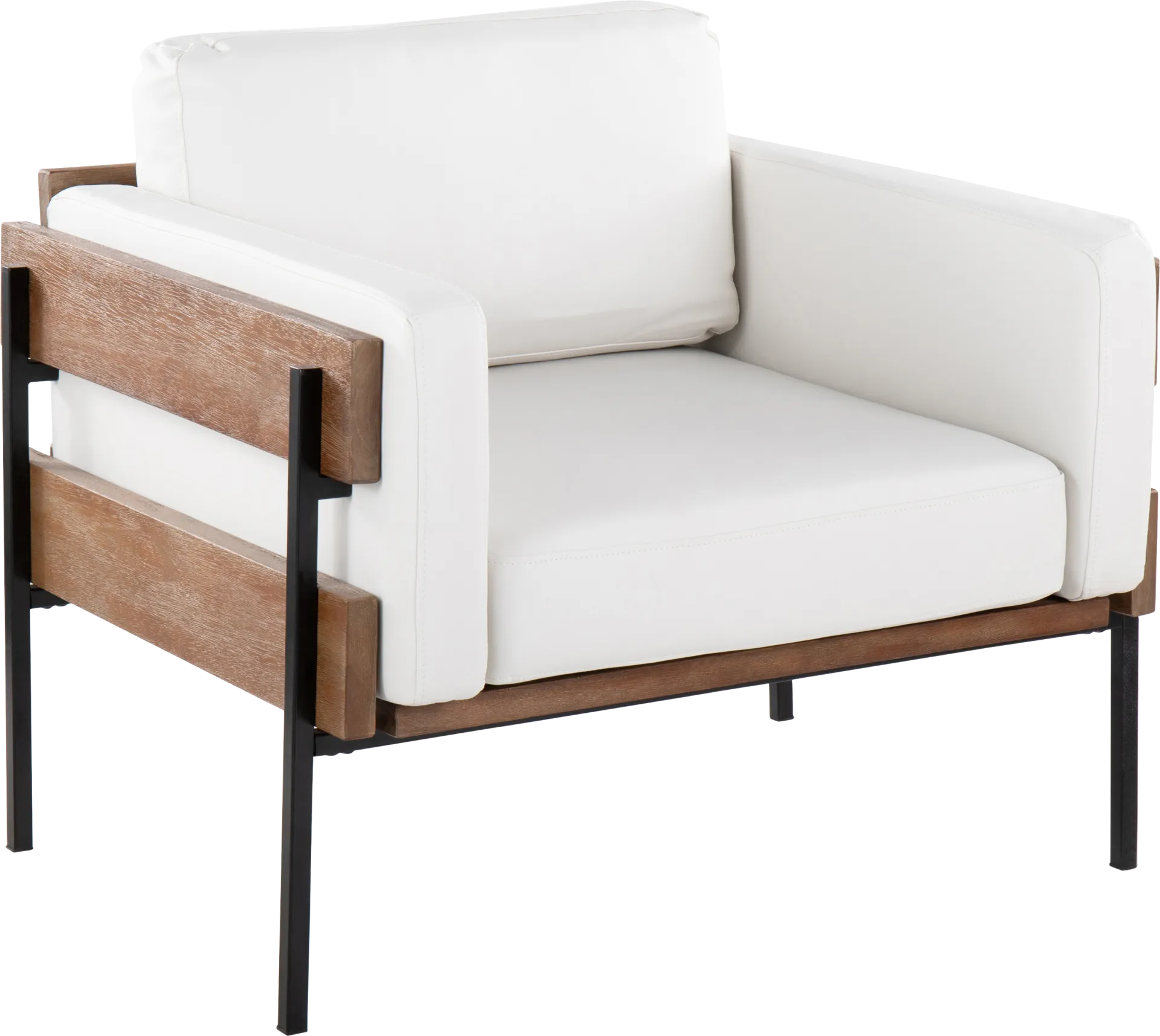 Clyburn V White Accent Chair - Image 1