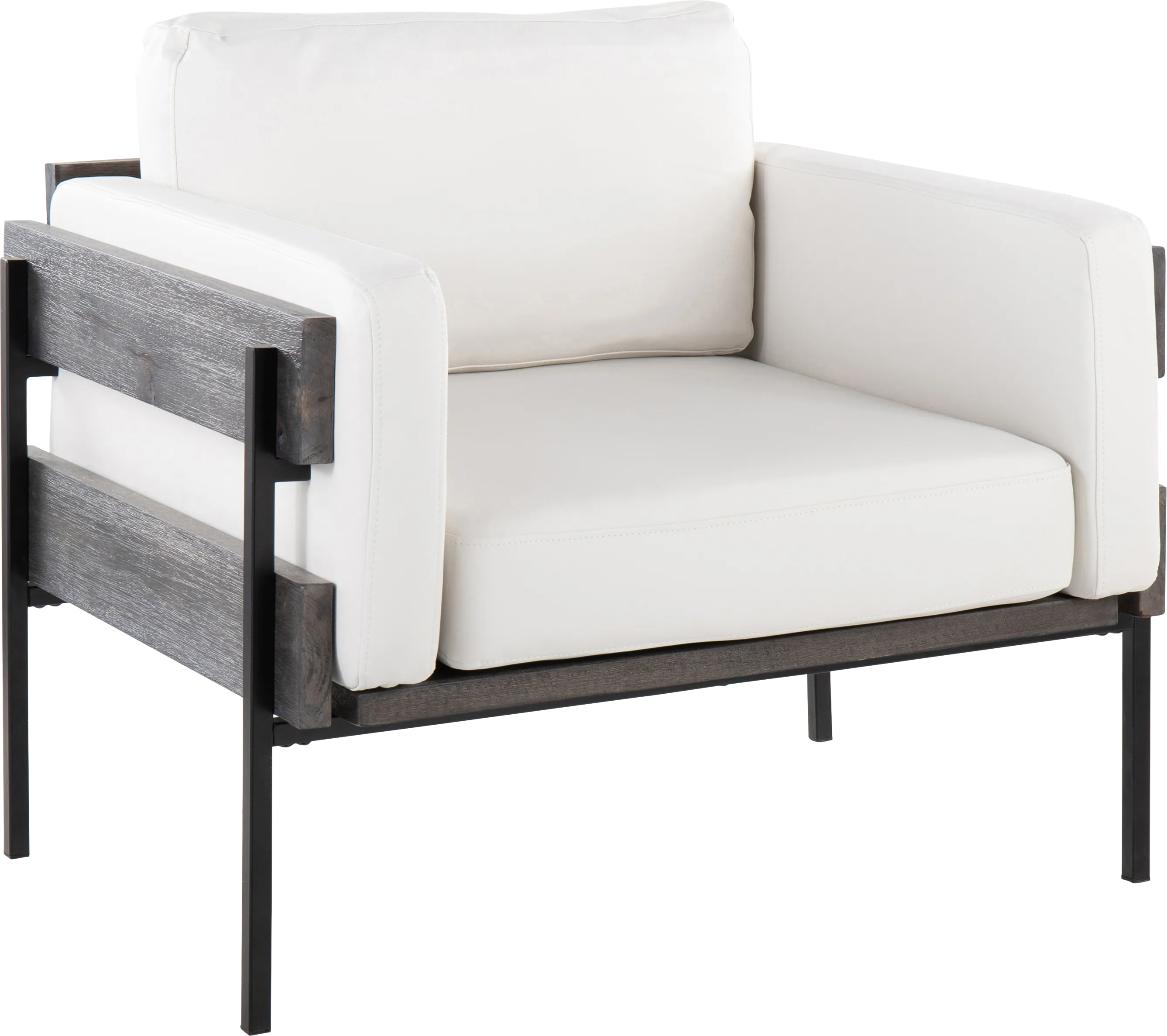 Clyburn VII White Accent Chair
