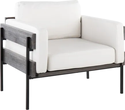 Clyburn VII White Accent Chair