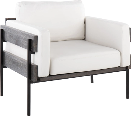 Clyburn VII White Accent Chair