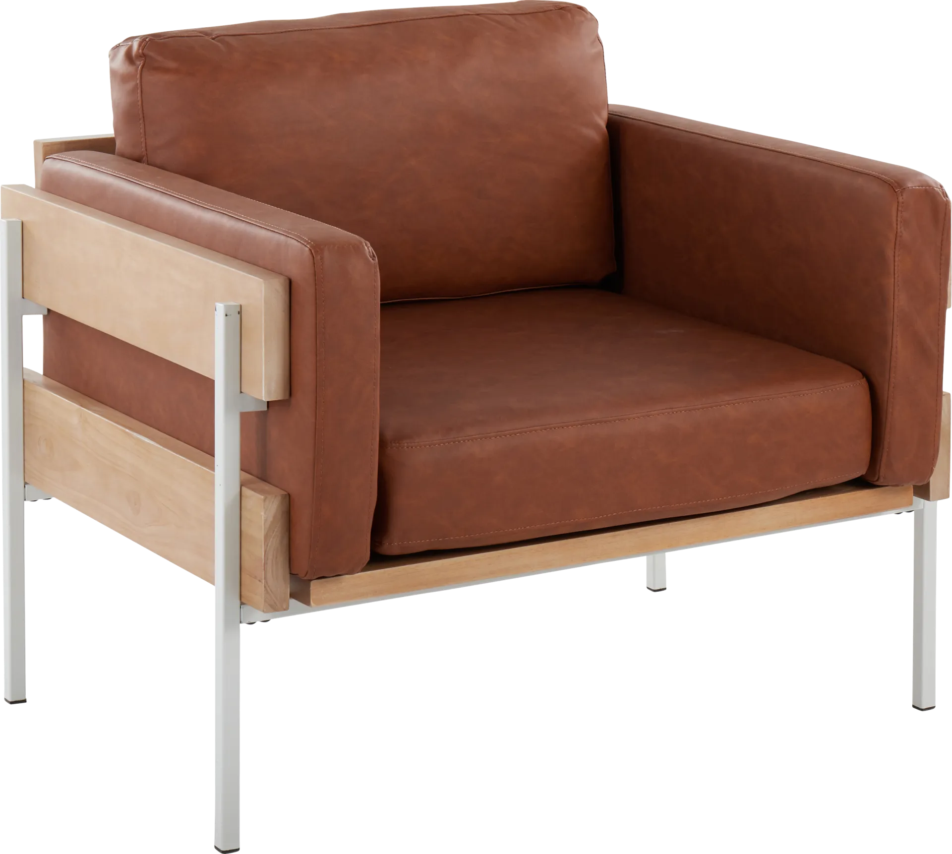 Clyburn Camel Accent Chair - Image 1