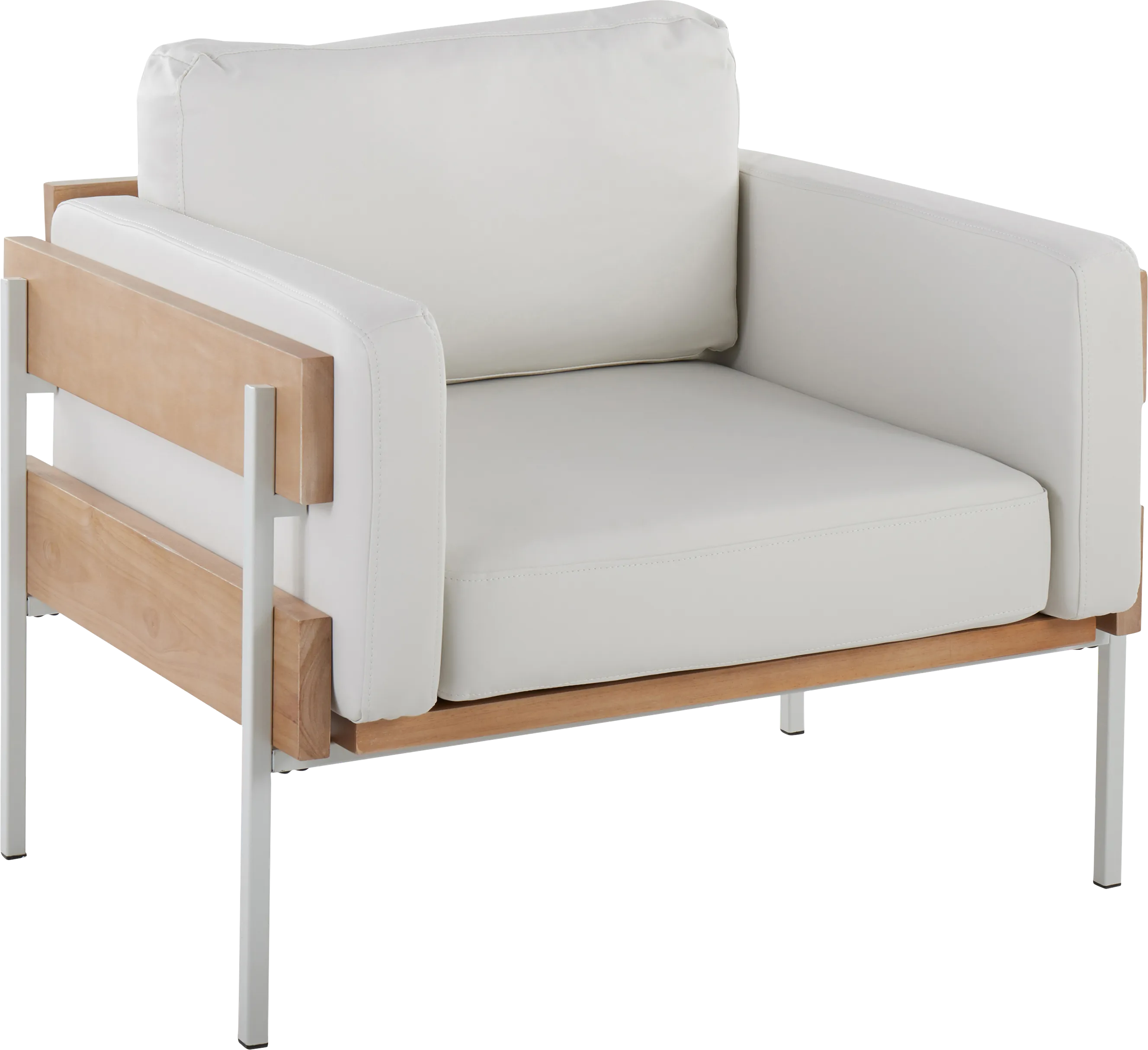 Clyburn White Accent Chair - Thumbnail - Image 1