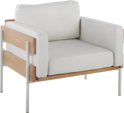 Clyburn White Accent Chair