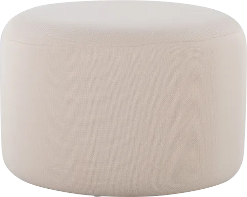 Johnette Beige Pouf