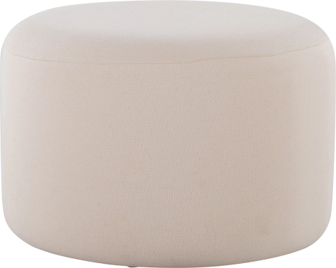 Johnette Beige Pouf
