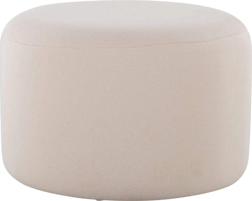 Johnette Beige Pouf