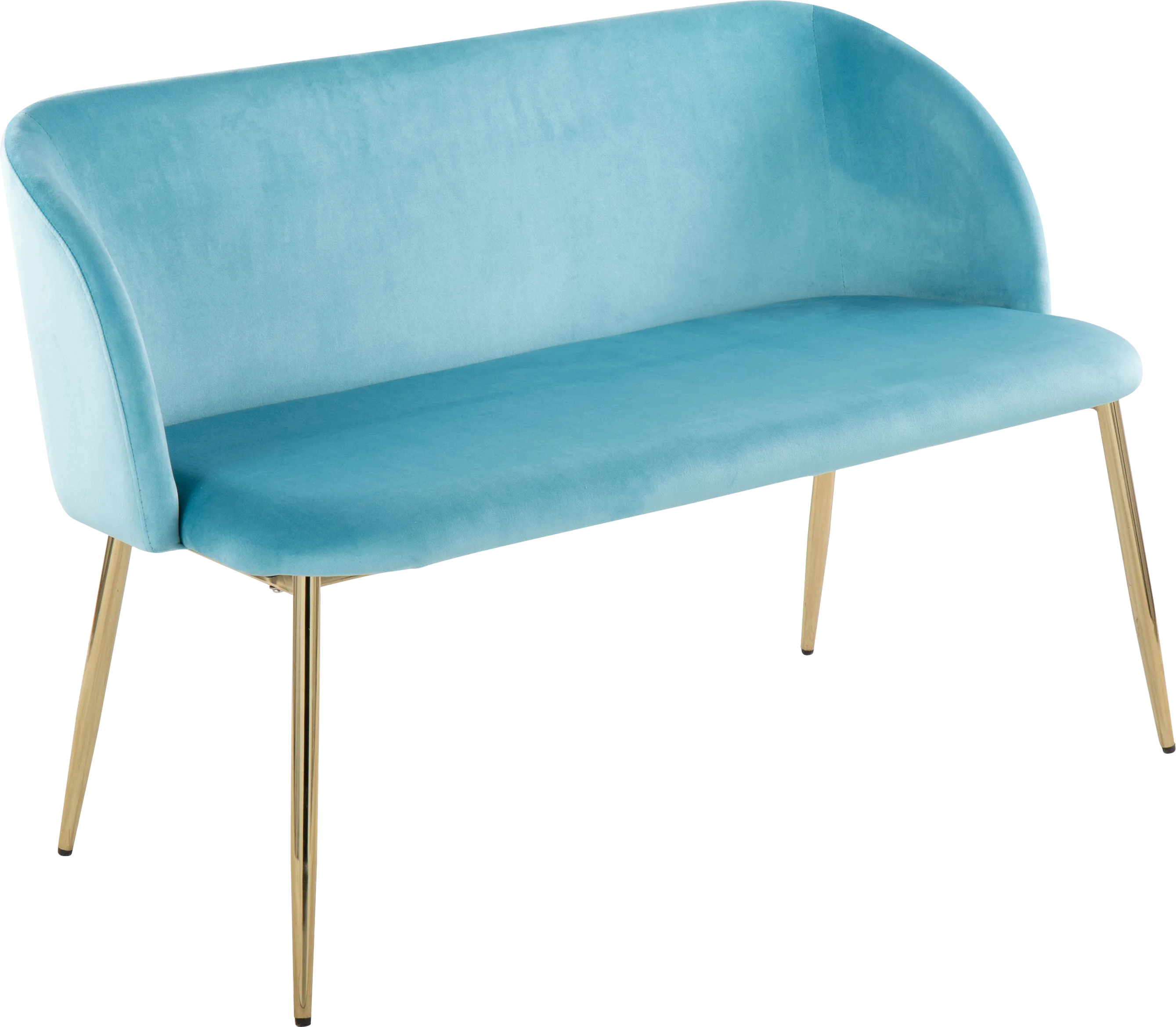 Fulham Blue Accent Bench - Thumbnail - Image 1