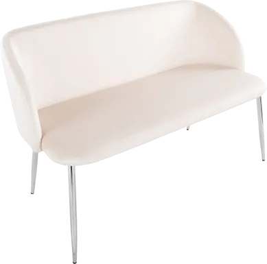 Fulham II Cream Accent Bench