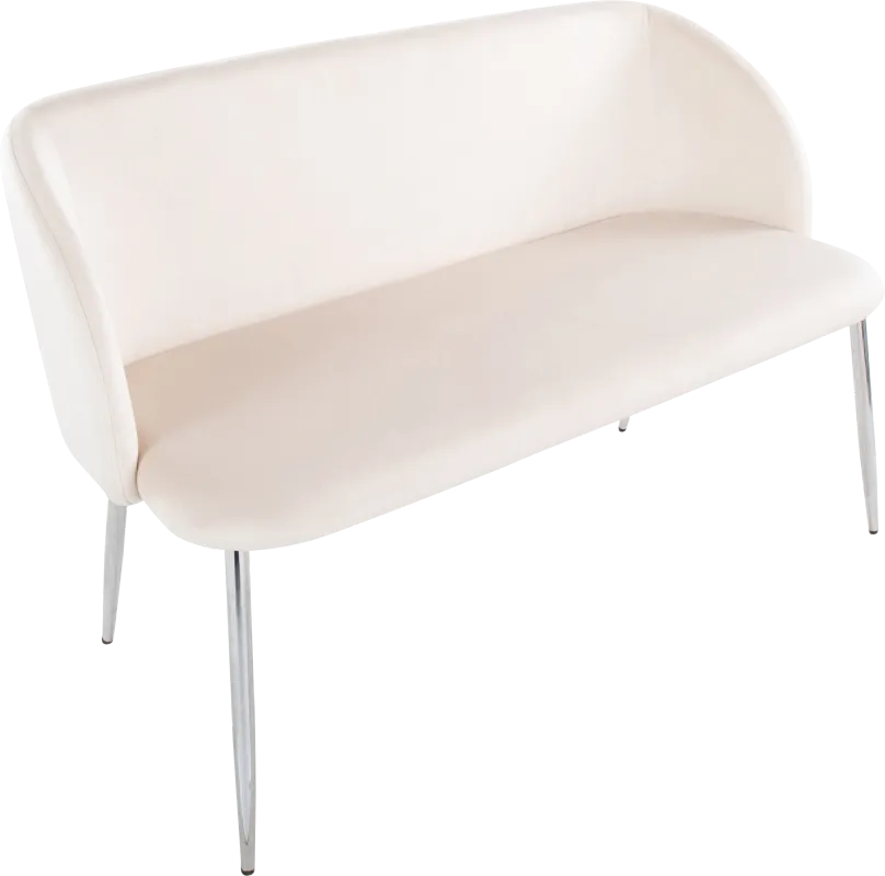 Fulham II Cream Accent Bench