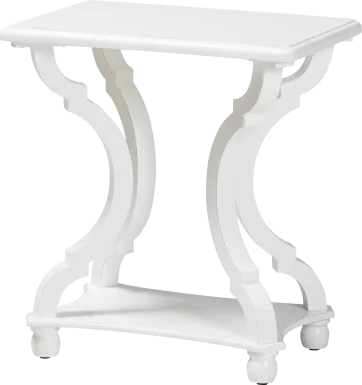 Grognet White End Table