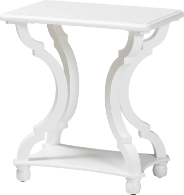 Grognet White End Table
