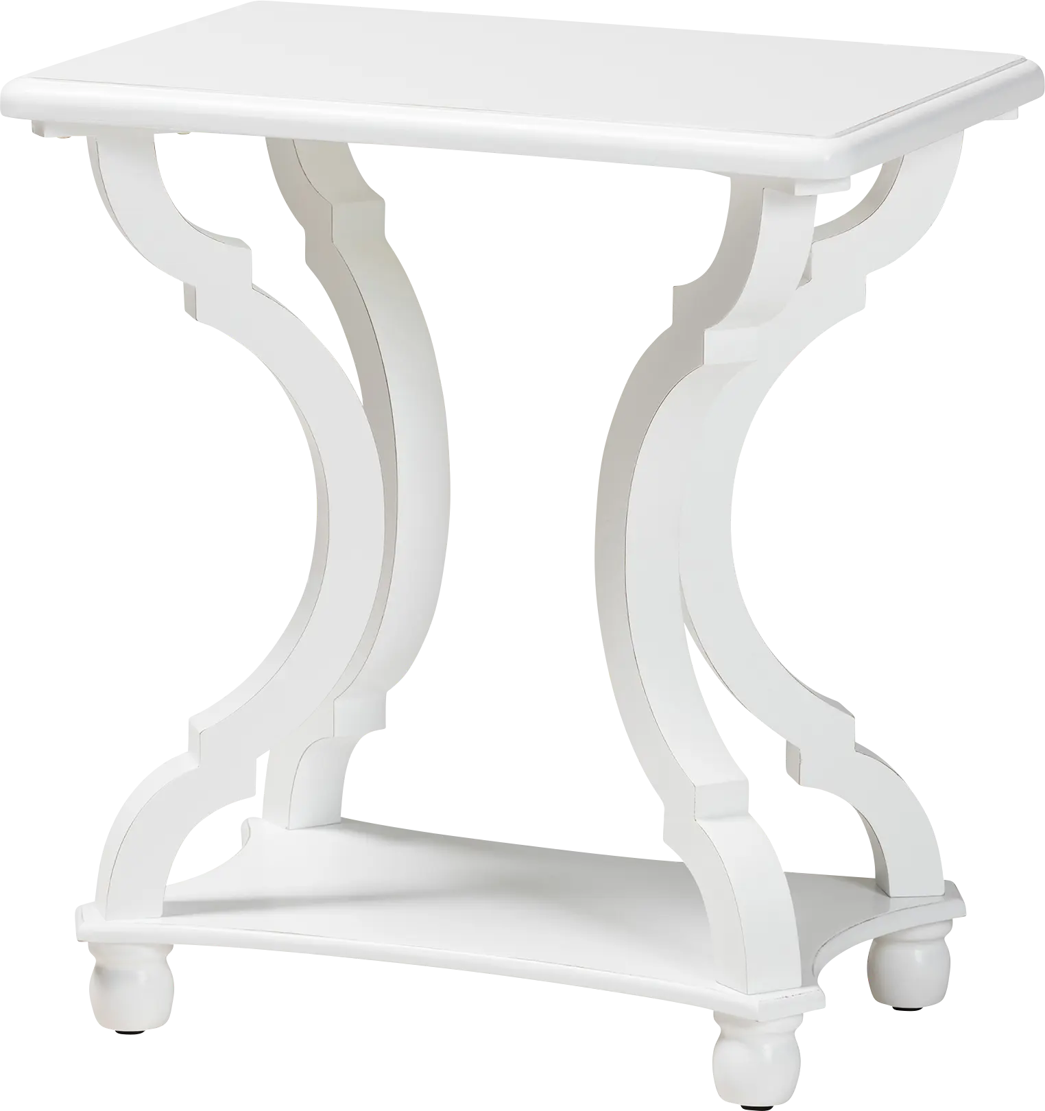 Grognet White End Table