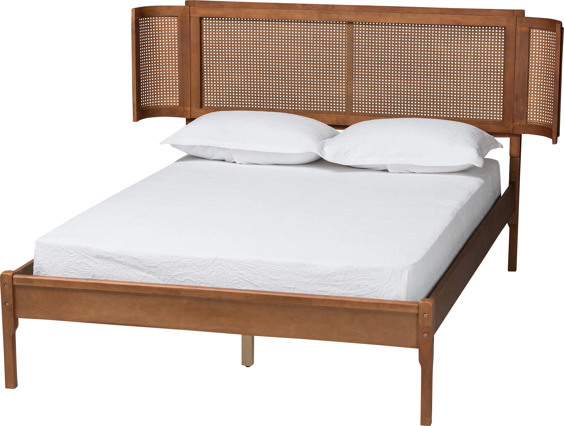 Mayme Brown Queen Platform Bed - Image 1