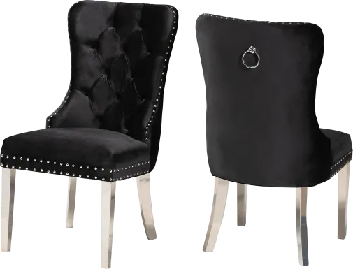 Corsten Black Side Chair, Set of 2
