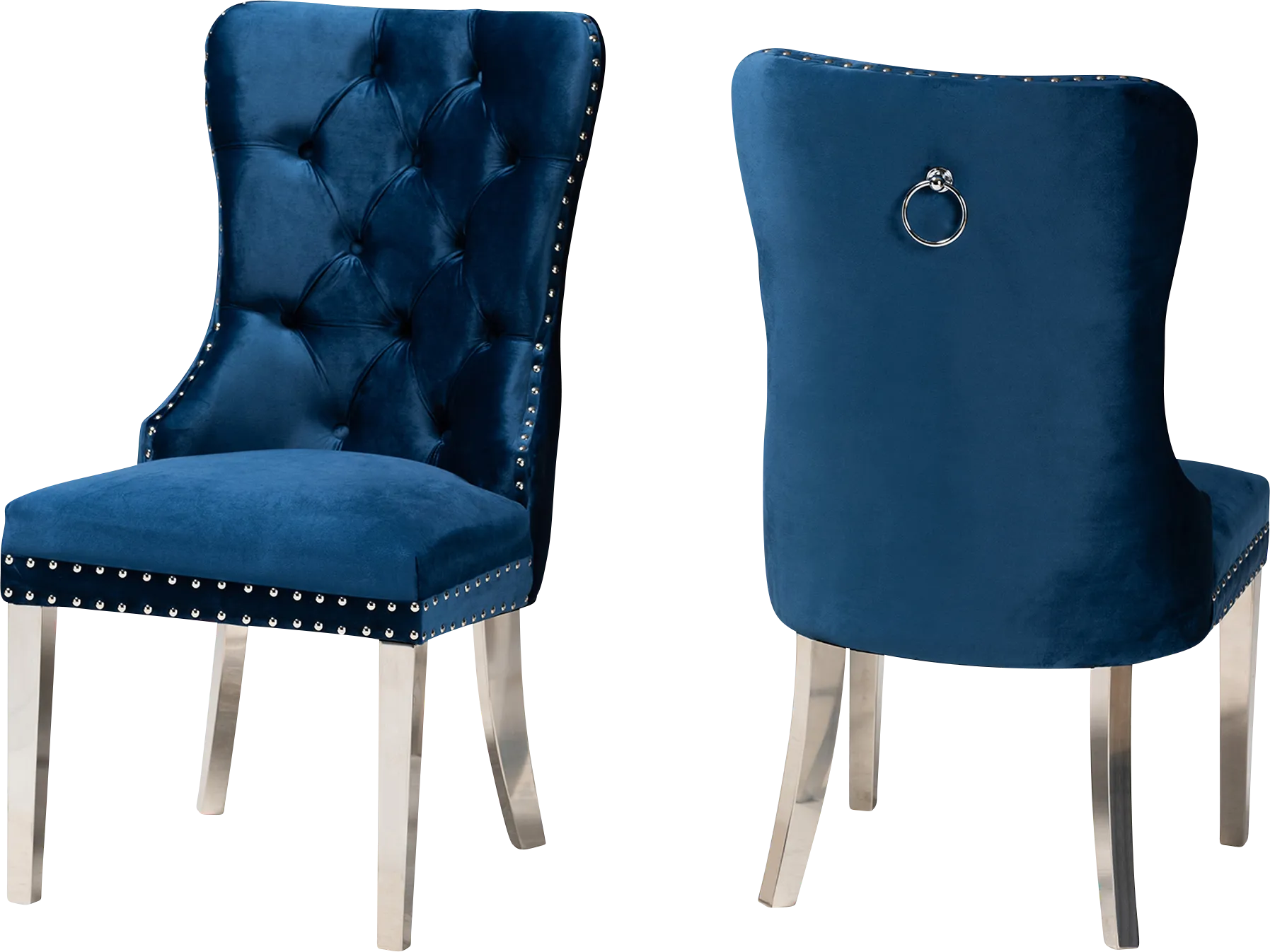 Corsten Blue Side Chair, Set of 2 - Image 1