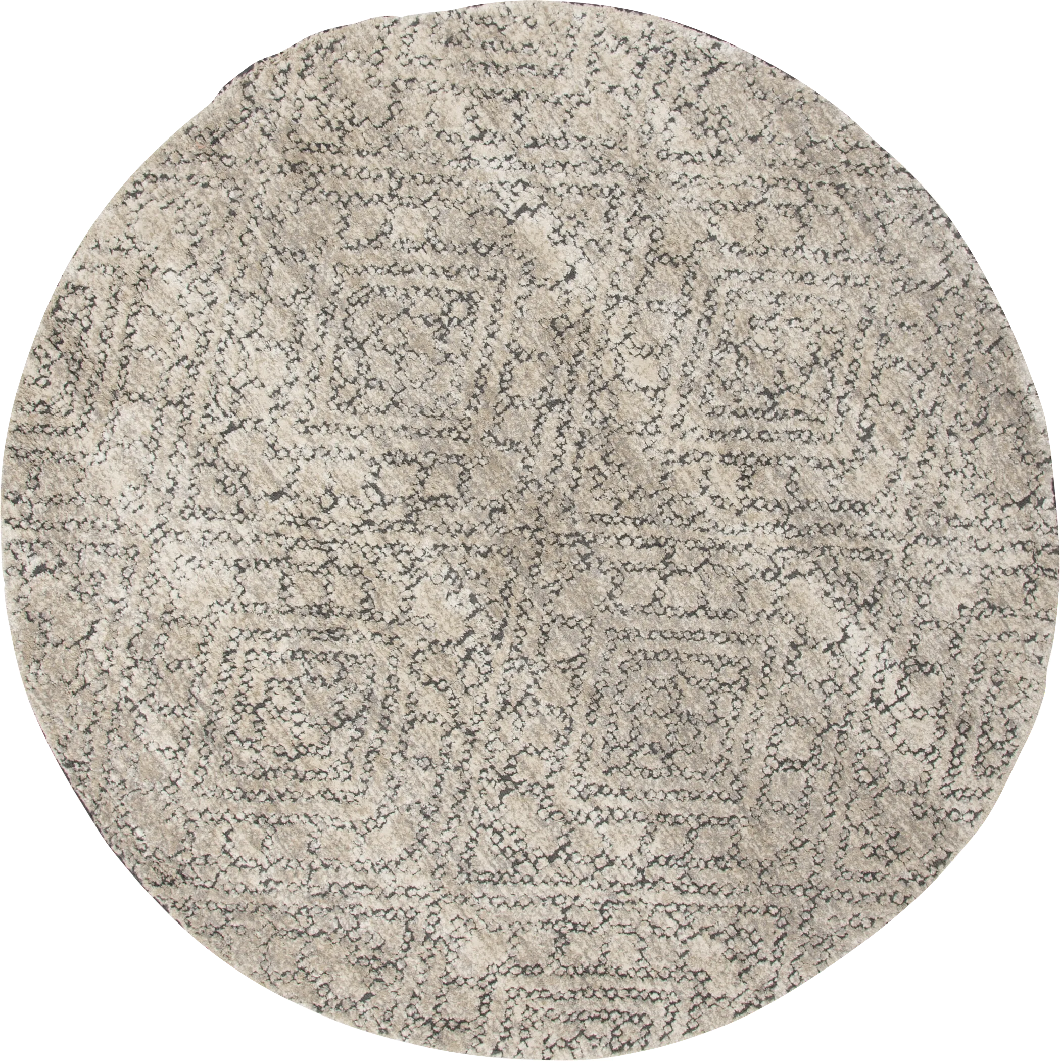 Nikita Gray 7'10" Round Rug - Image 1