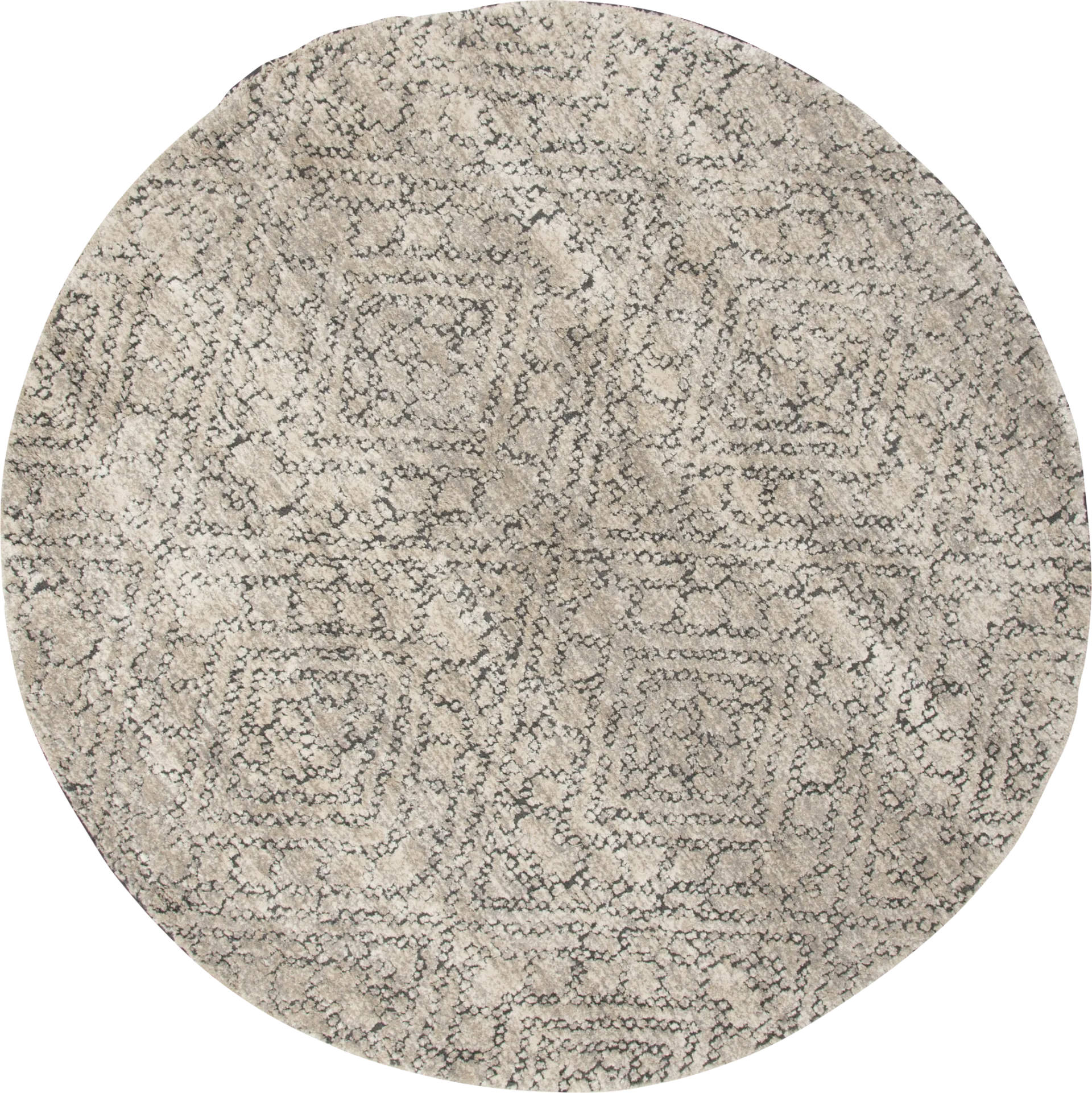 Nikita Gray 7'10" Round Rug - Image 1