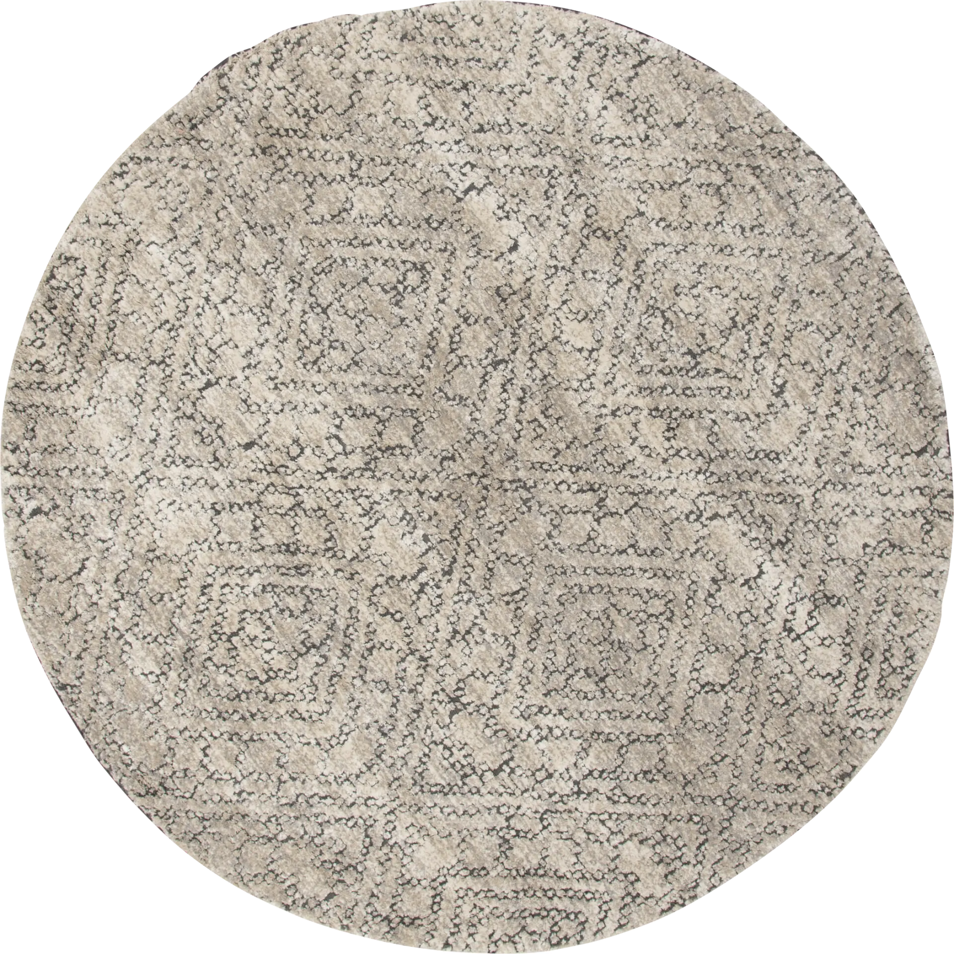 Nikita Gray 7'10" Round Rug