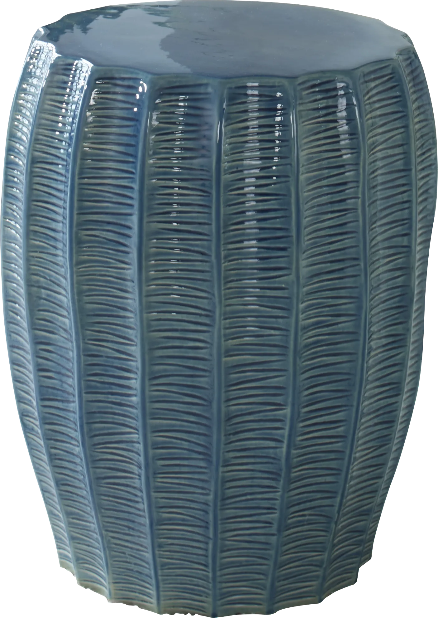 Chartres Blue Accent Stool - Image 1