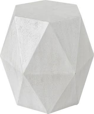 Dodt White Accent Table