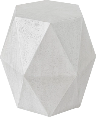 Dodt White Accent Table