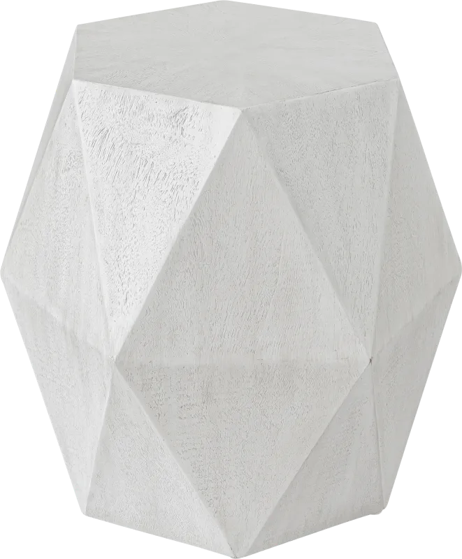 Dodt White Accent Table