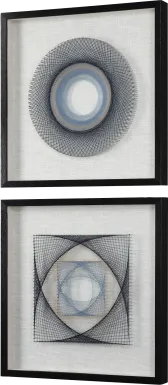 Schiller Blue Shadow Box, Set of 2