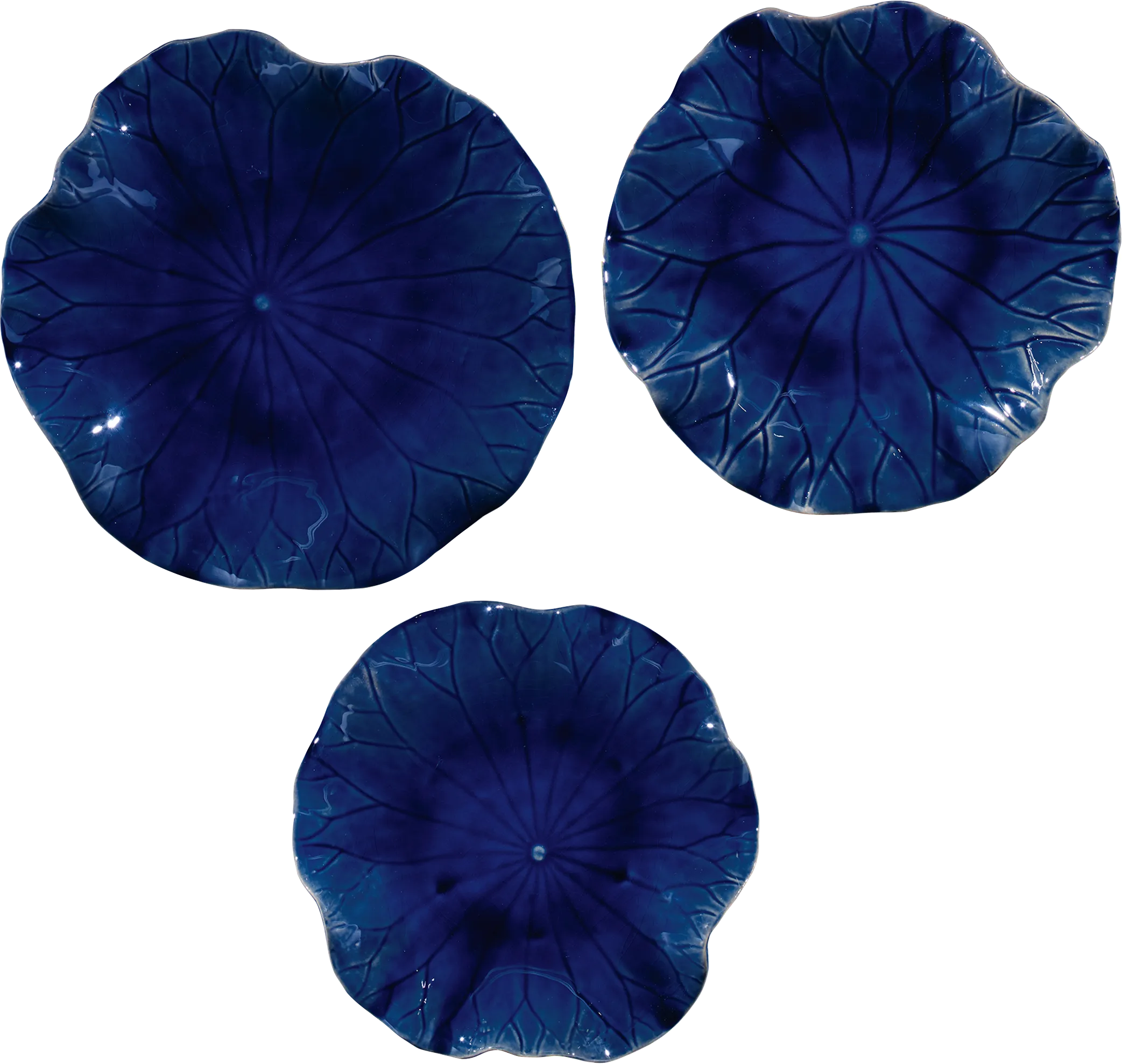 Cusic Blue Wall Decor, Set of 3