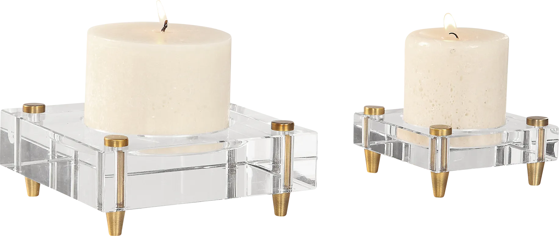 Winnemac Gold Candle Holder, Set of 2 - Image 1